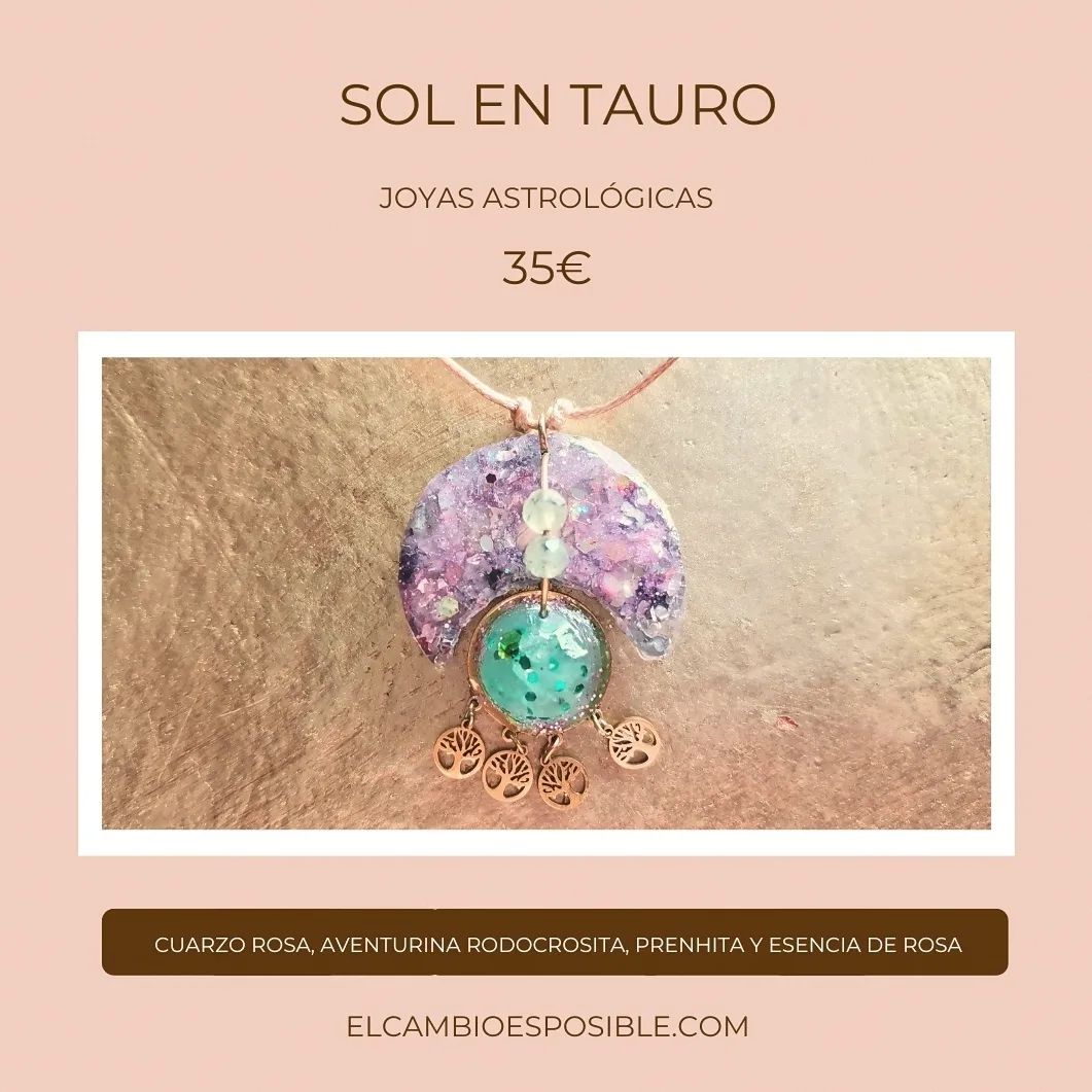 colgante sol en tauro