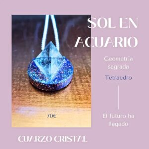 colgante tetraedro sol en acuario 2024